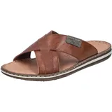 Rieker Herren 21082 Pantolette, Braun, 45 EU
