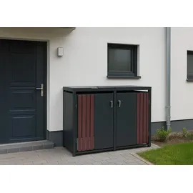 MCW Mülltonnenverkleidung O67 132 x 122 x 84 cm anthrazit