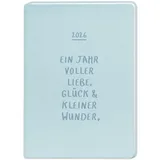 Grafik Werkstatt Bielefeld Terminplaner Lederlook 2026 Hellblau