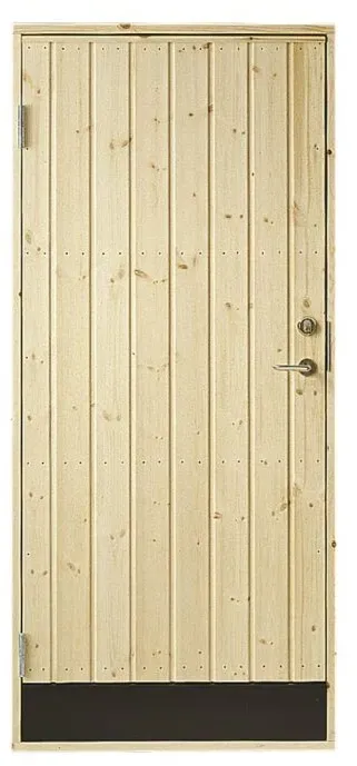 PLUS Nebeneingangstür, Profilverkleidung, inkl. Zarge, links, 886 x 1978 mm