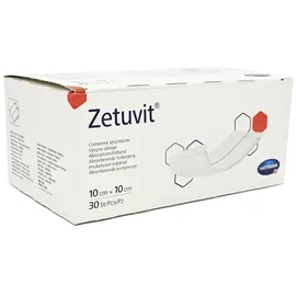 adequapharm GmbH Zetuvit Saugkompressen 10 x 10 cm 30 St.