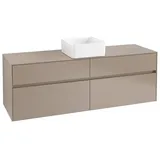 Villeroy & Boch Collaro Waschtischunterschrank | für Aufsatzbecken mittig | 1600 mm##Für Collaro 4A1840 (D: mm) Ohne .. C04900VM