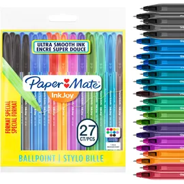 Paper Mate InkJoy 100ST Kugelschreiber | mittlere Spitze (1,0 mm) | farblich sortiert | 27 Stück