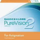 Bausch + Lomb Bausch & Lomb PureVision 2 HD for Astigmatism Monatslinsen, torische Kontaktlinsen, weich, 6 Stück BC 8.9 mm DIA 14.5 / / 160 ax,