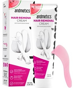 Andmetics Gesichtspflege Hautpflege Hair Removal Cream Hair Removal Cream 100 ml + Application Spatula