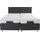 Westfalia Schlafkomfort Boxbett, grau, B:214cm L:210cm, Box und Kopfteil: Feinstrukturstoff (77% Polyester und 23% Viskose);Bezug der Obermatratze: 100% Polyester, WESTFALIA SCHLAFKOMFORT, Komplettbetten, Boxspringbett, mit Motor in diversen Ausführungen