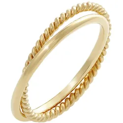 Elli Wickelring Klassik Fein Gedreht 925 Silber Ringe   Damen 