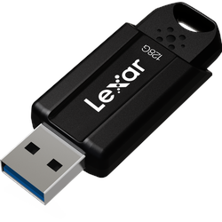Lexar JumpDrive S80 (128 GB, USB A, USB 3.1), USB Stick, Schwarz