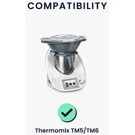 kwmobile Abdeckhaube für Thermomix TM5 TM6 Dunkelbraun