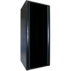 DSIT 42HE 19” Serverschrank mit Glastür (BxTxH) 800 x 800 x 2000mm - Schwarz - Traglast 800 kg