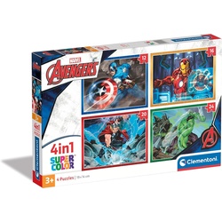 Clementoni 4 Puzzle in 1 - The Avengers