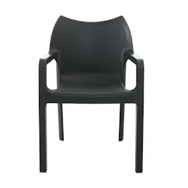 CLP Diva Gartenstuhl 57 x 53 x 84 cm grau 2 St.