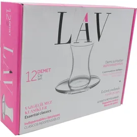 LAV Demet Teeglas 0,135 l Transparent 12 St.
