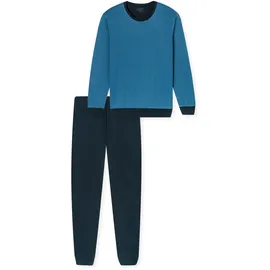 SCHIESSER Schlafanzug Basic Blau 50