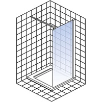 Schulte Alexa Style 2.0 Walk-In-Dusche 90 x 200 cm weiß