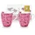 Pip Studio Jolie Flowers Becher 0,35 l Rosa 2 St.