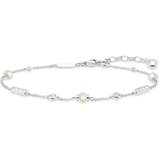 Thomas Sabo Damen Armband Zirkonia Perle 925 Sterling Silber A1919-167-14-L19v