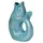 Giftcompany Gift Company Vase/Karaffe Monsieur Carafon Fisch Rainbow Ocean) 25cm - Blau
