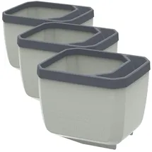 Gusta Garden Herbs Buddy 14,8 x 14,3 x 15,3 cm Hellgrau Komplettset