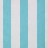 Homescapes Baumwollstoff Meterware blau/weiß gestreift 150 cm