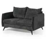 Livora Sofa 2-Sitzer Chenille 138x100x86 anthrazit OLIVIA