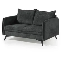Livora Sofa 2-Sitzer Chenille 138x100x86 anthrazit OLIVIA