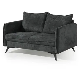 Livora Sofa 2-Sitzer Chenille 138x100x86 anthrazit OLIVIA