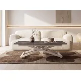 WFL GROUP Axen Dunkelgrau Laminat 120-160 x 80 x 38-75 cm