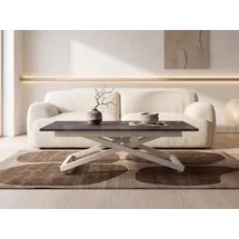 WFL GROUP Axen Dunkelgrau Laminat 120-160 x 80 x 38-75 cm