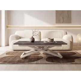 WFL GROUP Axen Dunkelgrau Laminat 120-160 x 80 x 38-75 cm