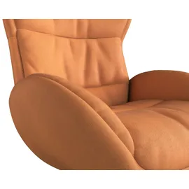 flexlux Relaxsessel Haze Leder 70 x 104 x 79 cm Braun drehbar
