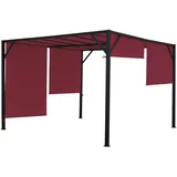 MCW Pergola Beja 3x3m Bordeaux