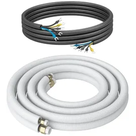 Kältebringer Kältemittelleitung 1/4 Zoll + 3/8 Zoll Montage-Set für Split-Klimaanlage 1-15m
