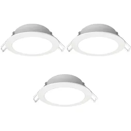 Aigostar Einbauleuchte 3er Set 4,8W rund weißer Rahmen