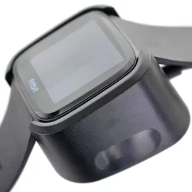 AccuCell Ladegerät passend für die Fitbit Versa schwarz mit USB Kabel 1 Meter, Ladekabel für Fitbit Versa