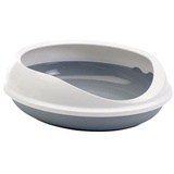 Nobby SAVIC Designtoilette Figaro weiß/grau Katzentoiletten