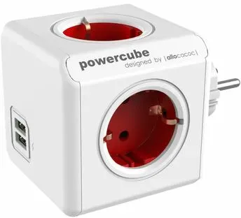 Allocacoc PowerCube Original USB rot