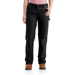 Canvas-Stretchhose Loose Fit CRAWFORD PANT, schwarz, Größe W6/REG - schwarz - W6/REG