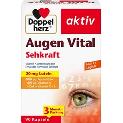 DOPPELHERZ Augen Vital Sehkraft aktiv Kapseln 90 St.