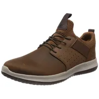 Herren Delson Axton Sneakers, Dark Brown Leather, 41 EU