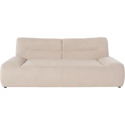 2,5-Sitzer DOMO COLLECTION "Cesena modern, elegant und zeitlos, komfortabel, flache Armlehnen", beige, B:224cm H:81cm T:109cm, Sofas, fester Sitzkomfort
