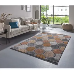 Tara Carpet Futuro Honeycomb anthrazit 160x230 cm