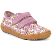 Froddo Barefoot Canvas Kinder Rosa/Weiß 34