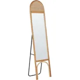 Standspiegel BRUSSEY Rattan 170 cm Natürlich