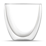 BEM Kaffeeglas Teeglas Kaffee und Tee Tasse, für heiße und kalte Getränke, 240 ml, Mikrowellen- und Spülmaschinengeeignet