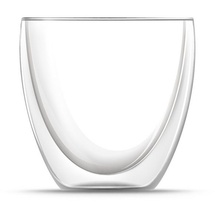 BEM Kaffeeglas Teeglas Kaffee und Tee Tasse, für heiße und kalte Getränke, 240 ml, Mikrowellen- und Spülmaschinengeeignet