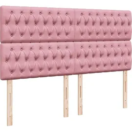 vidaXL Boxspringbett 180 x 200 cm Rosa