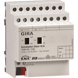 Gira Schaltaktor 2-fach 16A 104000 KNX/EIB REG, Automatisierung