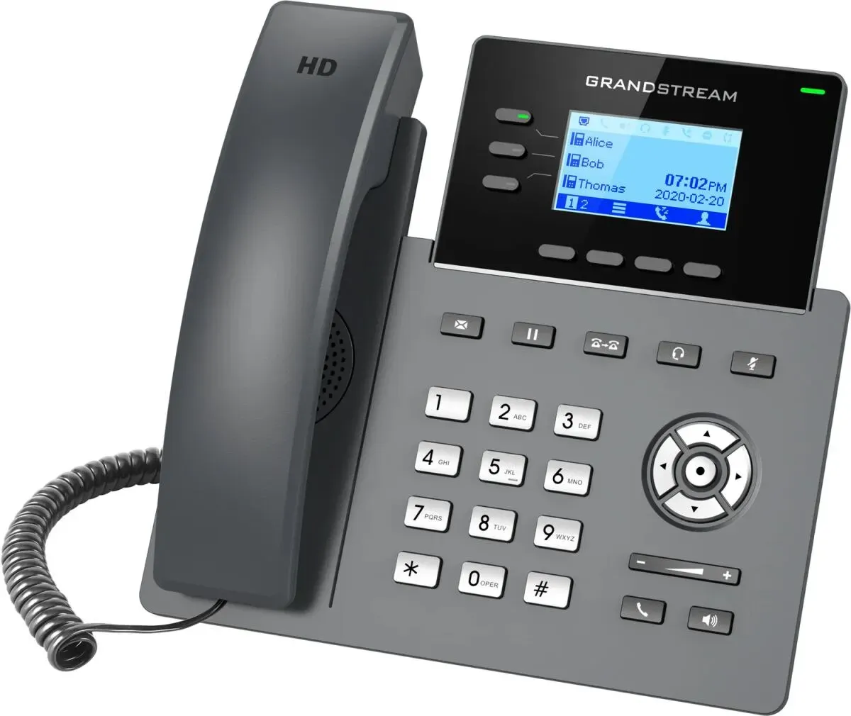Grandstream Networks GRP2603 IP-Telefon Schwarz 3 Zeilen LCD