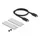 DeLock USB4 40 Gbps Gehäuse für M.2 NVMe SSD - Externes USB Anschluss, Silber